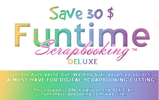30$ rebate to buy Funtime Scrapbooking Deluxe